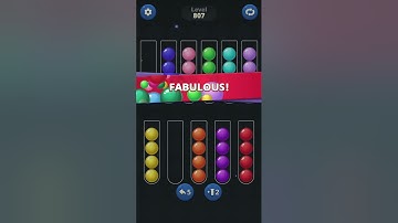 Ball Sort by Infinite Joy: Levels 806, 807, 808