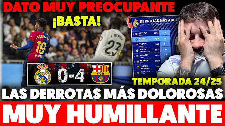 Las HUMILLACIONES al MADRID esta TEMPORADA y las MÁS DOLOROSAS para mi COMO MADRIDISTA. OJO AL DATO