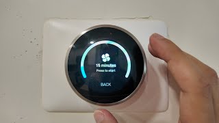 Set Nest Thermostat To Fan Only Mode