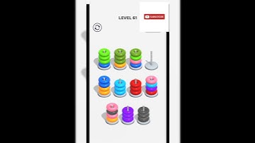 Hoop stack level 61🤩🔥#youtubeshorts #gameshorts #hoopstack