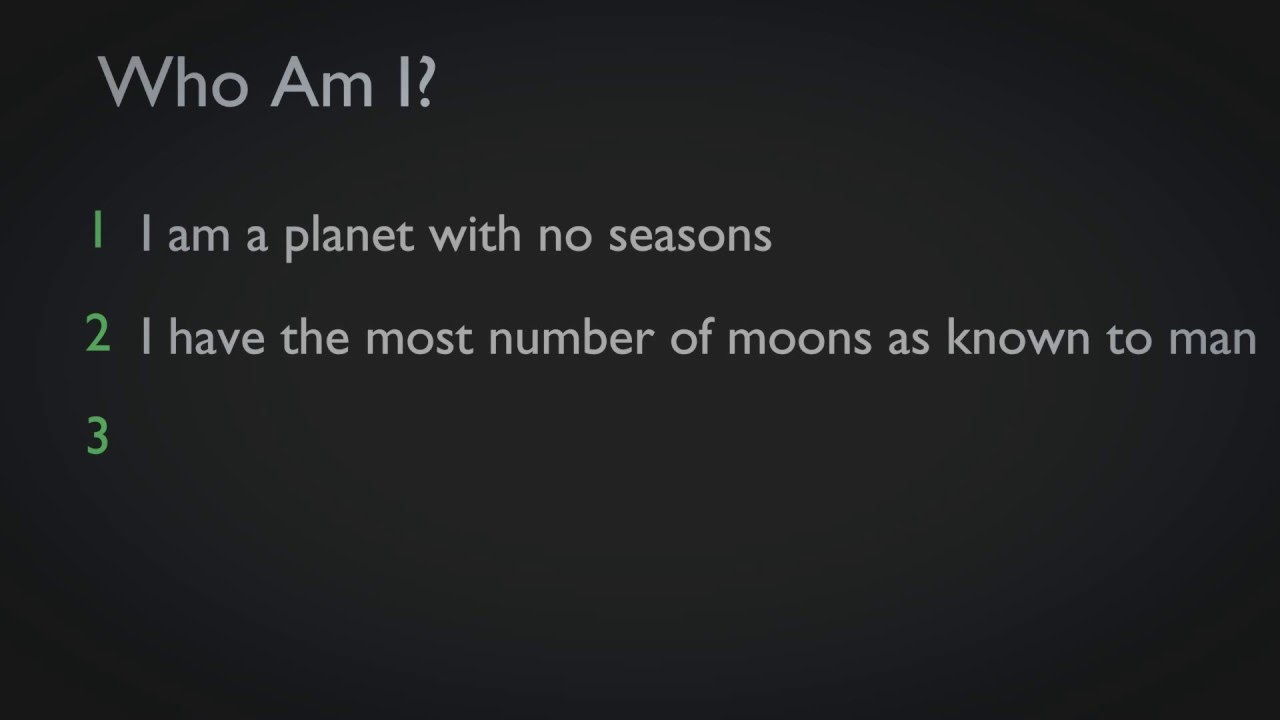 education film Who Am I - Planets - 5 - Educational Videos
