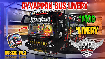 New Ayyappan Bus Mod Tamil | Bus Simulator Indonesia | Komban Bus Livery In Bussid #komban #bus #mod