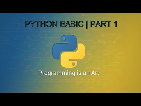 PYTHON TUTORIAL | PART 1 | BASIC