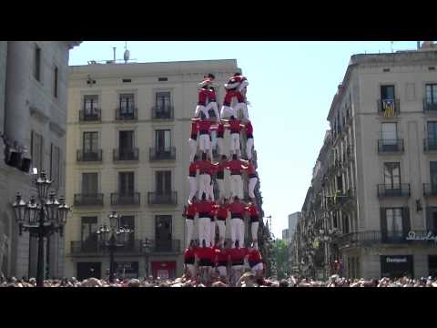 Castellers de Barcelona: 7d8 20 anys Sants 2/06/2013