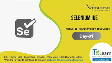 Selenium IDE   Day 1  Manual to 1st Automation Test Cases