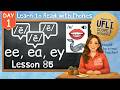 EE, EA, EY /ē/ Lesson 85 Day 1 | Long Vowel Teams | Learn PHONICS | Aligned with UFLI