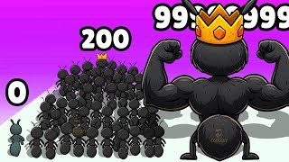 картинка: ОГРОМНАЯ ТОЛПА МУРАВЬЕВ! НИКТО НЕ СПАСЕТСЯ В ИГРЕ Tiny Run