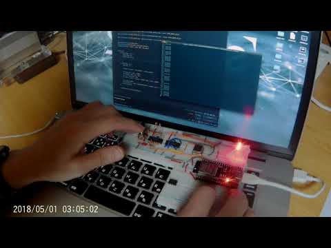 ESP32 ストップウォッチとLチカ