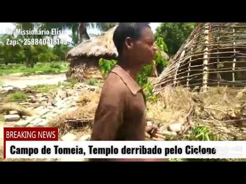 Ciclone Tropical Ana, deixou abaixo o Templo de Tomeia