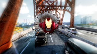 Playing as IRON MAN... in SPIDER-MAN 2?! (insane PC MOD) screenshot 2