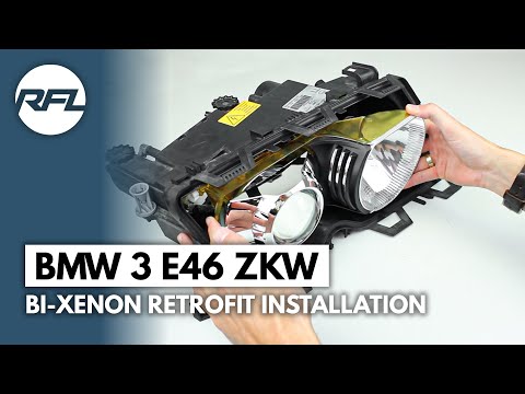 BMW 3 E46 ZKW | Bi-Xenon HID Projector headlight repair kit installation (old version)
