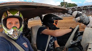 TEACHING MY 13 YEAR OLD HOW TO DRIVE A RACE CAR!!!