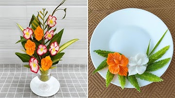 MY TRAN 77 - Tỉa Hoa Từ Củ Cải Củ Cà Rốt