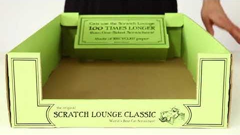 Scratch Lounge Original, XL- Reversible Cardboard Cat Scratcher with Floor Refill and Catnip Reviews