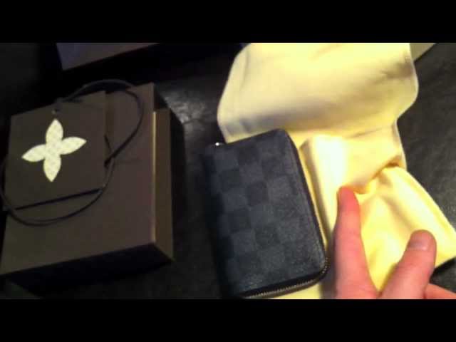 Louis Vuitton Damier Graphite N63076 Zippy Coin Purse Wallet JPN