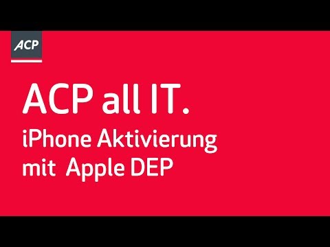 Device Enrollment Program (DEP) für Apple Geräte