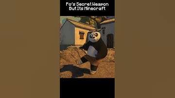 Dragon Warrior Secret Weapon But Its Minecraft 😂 | Kung Fu Panda Movie