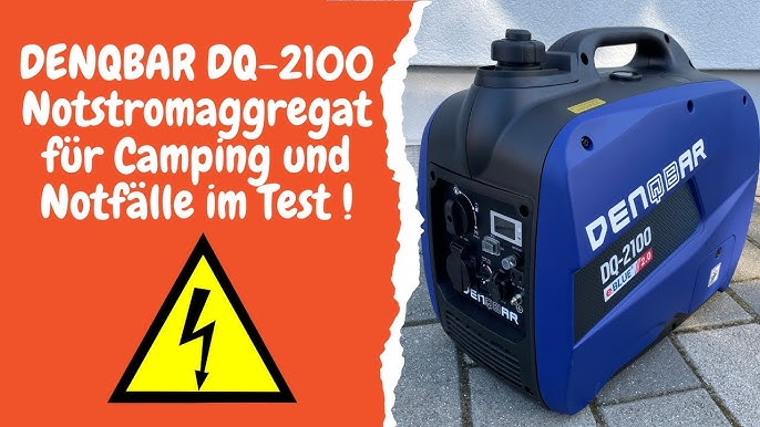 DENQBAR 2100 W ▻ Inverter Stromerzeuger Notstromaggregat im Test 