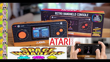 ATARI RETRO HANDHELD CONSOLE ( Unboxing + Review )  Portable Atari 2600 by Blaze