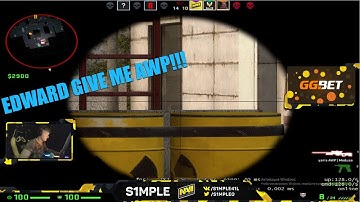 s1mple plays with edward (de_cache)
