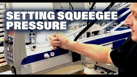 MHM - Setting up your squeegee pressure
