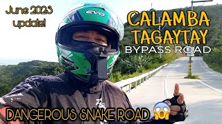 CALAMBATAGAYTAY BYPASS ROAD|THE SCARY and DANGEROUS SNAKE ROAD|Full tour #tagaytay #calamba #honda