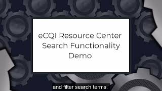 eCQI Resource Center Search Functionality Demo