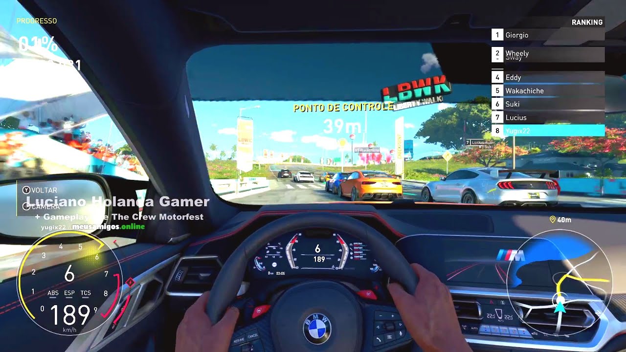 Pilotando o BMW M4 LIBERTY WALK EDITION (2021) em THE CREW MOTORFEST ! Desempenho poderoso!