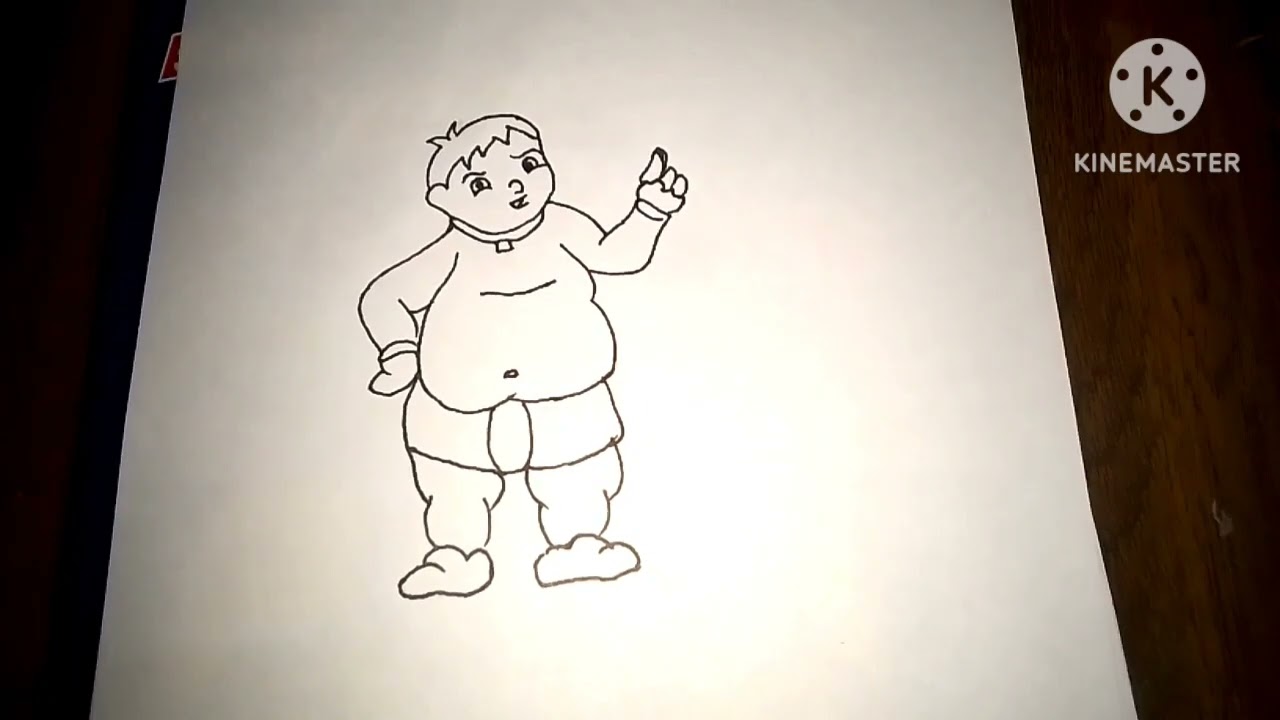 How to Draw Kaliya from Chhota Bheem / Kaliya drawing