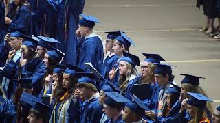 2019 Summit HS graduation G cap toss