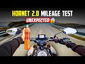 New Hornet 2.0 High Speed Mileage test😱 | Honda Hornet 1 Liter Mileage |