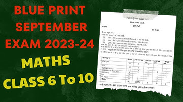 Blue Print Of Maths || From 6th To 10th