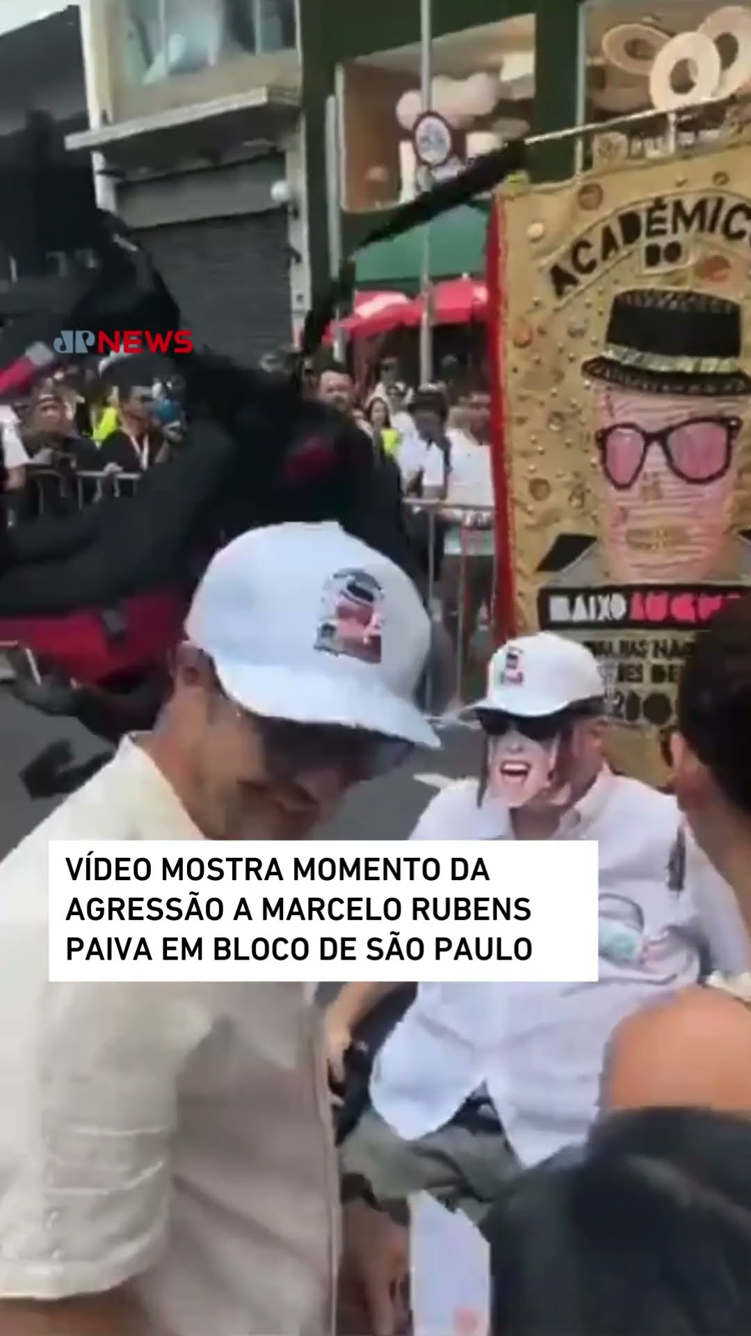 Vídeo mostra momento da agressão a Marcelo Rubens Paiva em bloco de SP #shorts