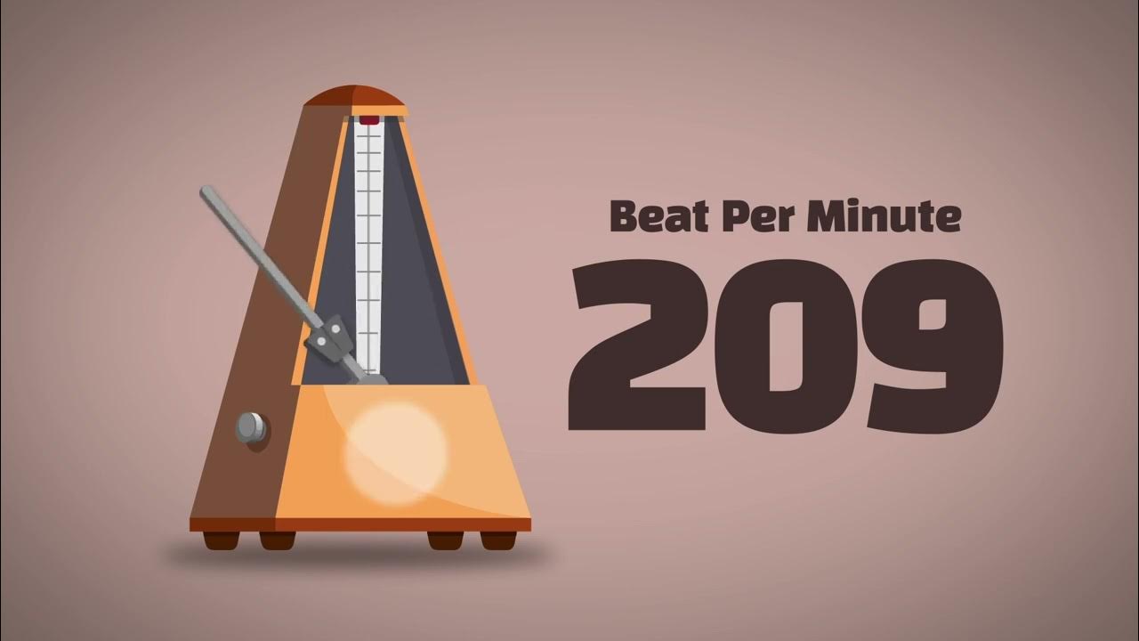 209 BPM Metronome [1Hour] YouTube