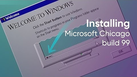 Installing Microsoft Chicago build 99 (Windows 95)