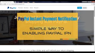 How to enable PayPal Instant Payment Notification (IPN)