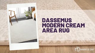Dassemus Modern Cream Area Rug