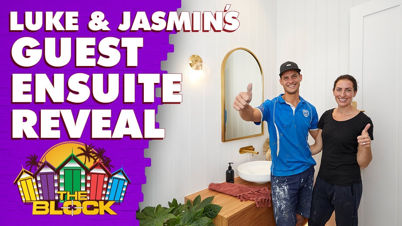 Luke and Jasmin's Guest Ensuite revealed The Block 2020 YouTube