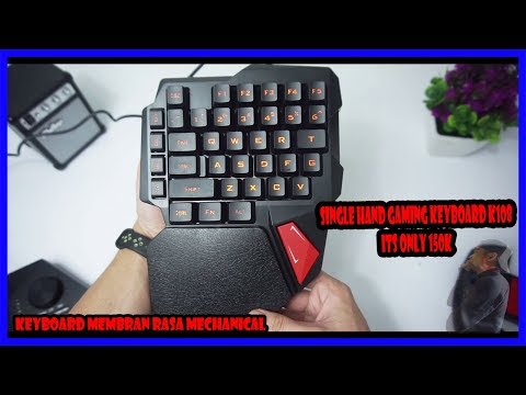 REVIEW Single Hand Gaming Keyboard K108 MURAH