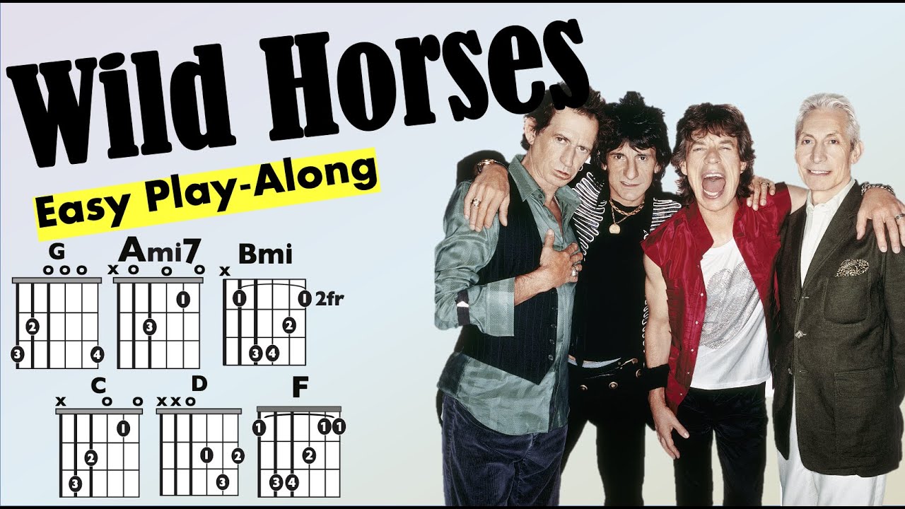 Wild Horses The Rolling Stones GuitarLyric Play Along
