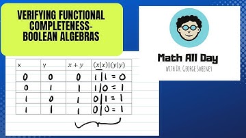 Verifying Functional Completeness- Boolean Algebras