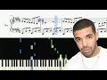 Drake - Passionfruit - Piano Tutorial + SHEETS