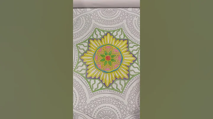 Trying Mandala coloring book 😅#youtubeshorts #shorts