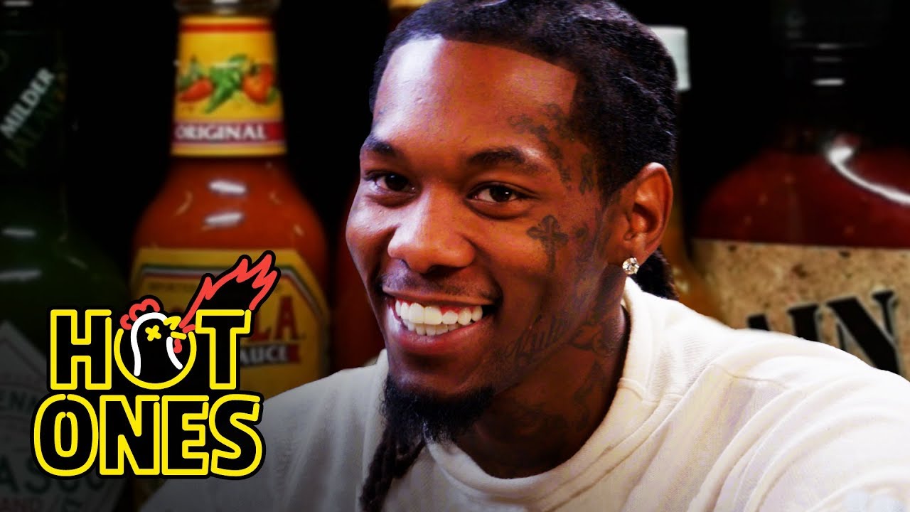Offset Screams Like Ric Flair While Eating Spicy Wings | Hot Ones | First We Feast