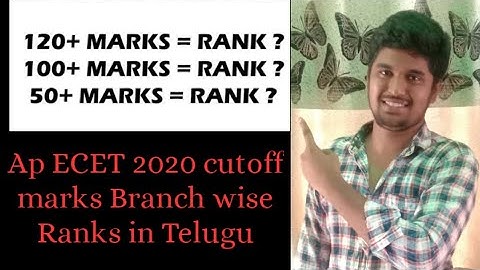 AP ECET 2020 CUTOFF MARKS BRANCH WISE RANKS IN TELUGU//MARKS??=RANK??//MVLNREDDY INFO
