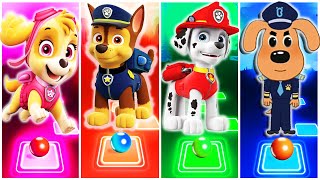 🔴 SKYE 🆚 PAW PATROL 🆚 MARSHALL 🆚 SHERIFF LABRADOR - TILES HOP EDM RUSH!