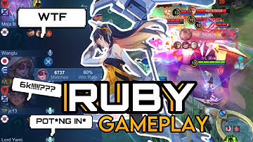 WHEN THEY SAW MY 6K MATCHES RUBY | RUBY GAMEPLAY | RUBY BEST BUILD 2023 | MOBILE LEGENDS
