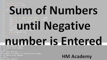 Calculate Sum of Numbers until Negative Number is entered using Do-while Loop