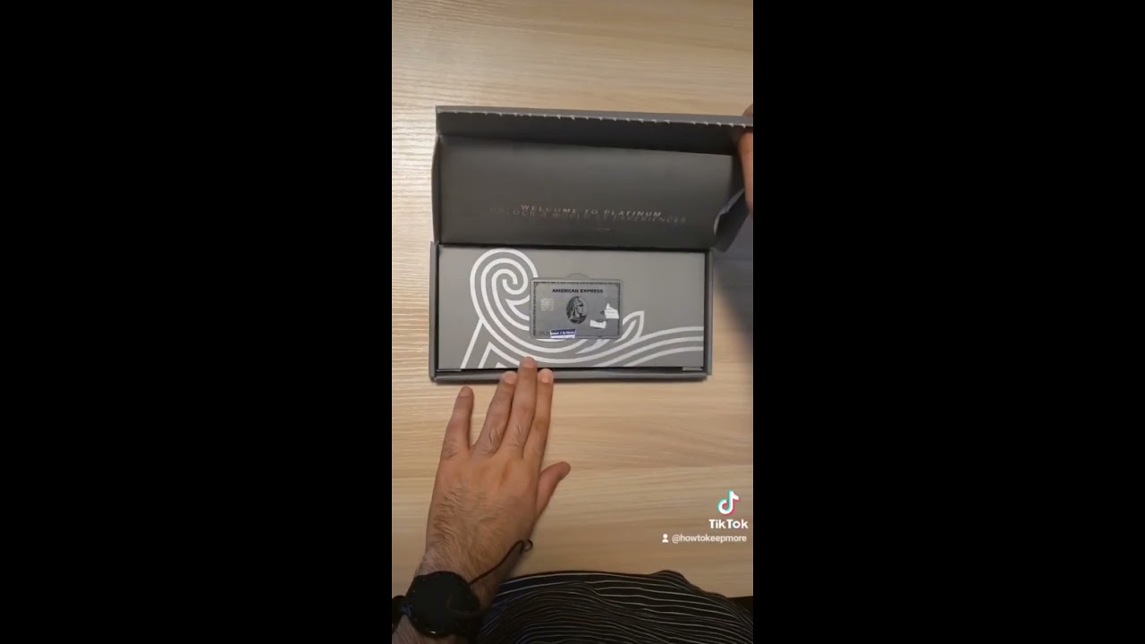 Unboxing American Express Platinum Credit Card Amex Amexplatinum Howtokeepmore