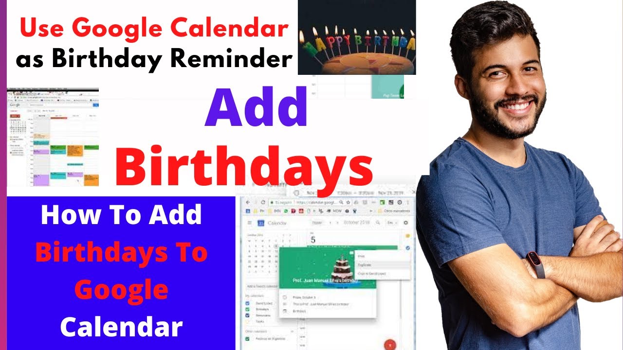 How To Add Birthdays To Google Calendar How To Add Birthdays Reminder